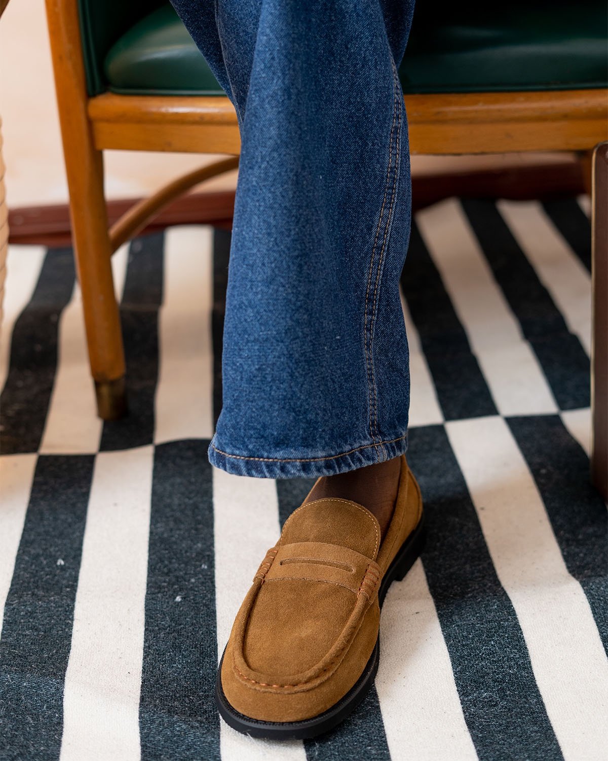 Suede loafers