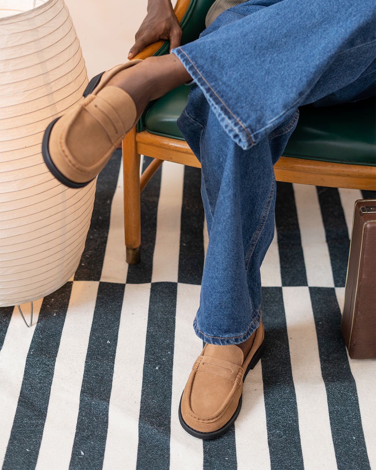 Suede loafers