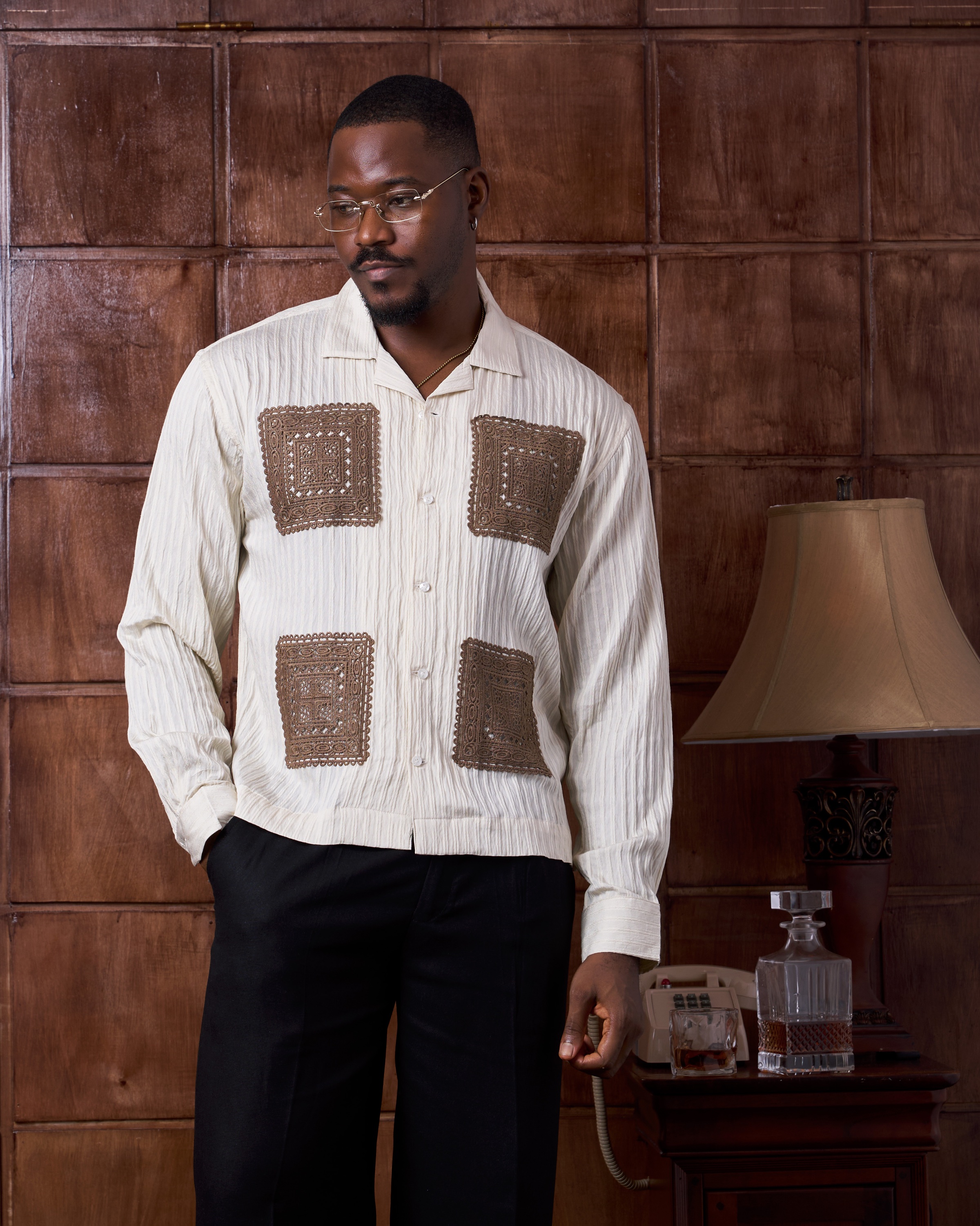 Mosaic Linen Shirt
