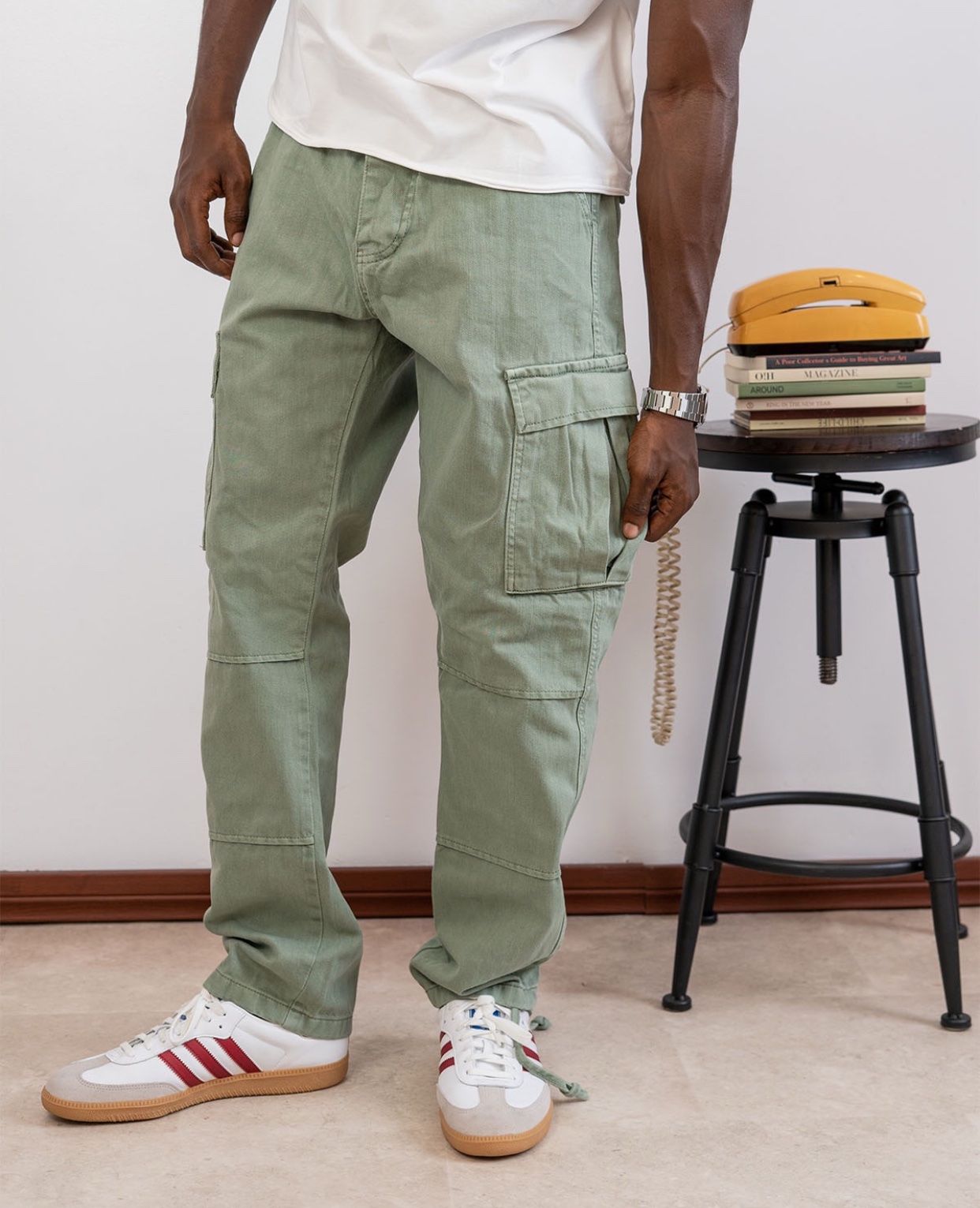 Cargo Denim pants (NYSC GREEN Color)